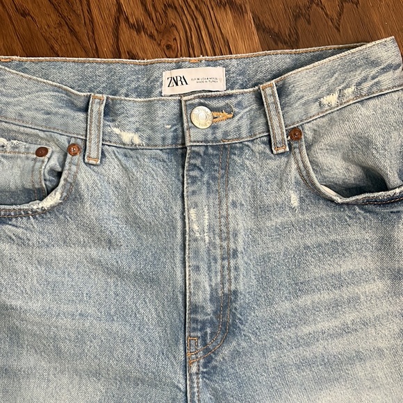 Zara wide leg high waist distressed jeans - Picture 3 of 6